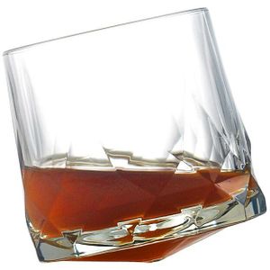 Oceaan Creatieve Whisky Tumbler Glas Diamant Prismatic Cut Dikke Zware Xo Whisky Rots Beker Bier Bril Spinning Wijnglas