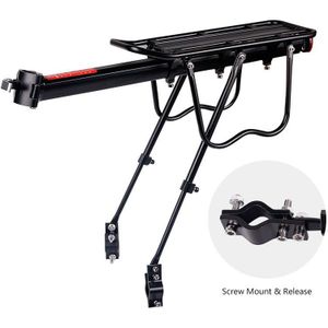 Deemount Fiets Bagagedrager Cargo Rear Rack Plank Fietsen Zadelpen Bag Holder Stand Voor 20-29 Inch Fietsen Met installeren Gereedschap