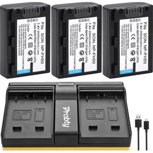 NP-FH50 Batterij + Lader Voor Sony NP-FH40 DSC-HX1 HX100V DSLR A230 A330 DCR-DVD205 DCR-DVD305 DCR-DVD308 DCR-DVD403