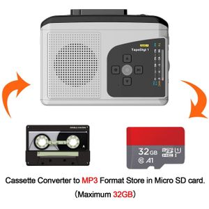 Ezcap Originele Multifunctionele Walkman Cassette Speler Met Am/Fm Radio, cassette Te MP3 Converter Bespaar Op Tf-kaart, Geen Behoefte Computer