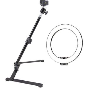 Vul Licht Tafel Statief Voor Telefoon Houder Desktop Schieten Beugel Draaibare Overhead Stand Voor Vlog Video Koken Leraar Schieten