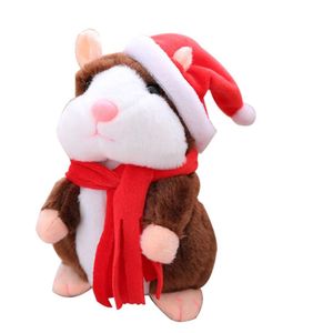 Kerst Talking Hamster Muis Huisdier Knuffel Leuke Speak Talking Sound Record Hamster Educatief Speelgoed Voor Kinderen