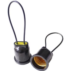 Waterdichte E27 Gloeilamp Socket Koperdraad Gloeilamp Socket Lamp Holder Base Voor Indoor Outdoor Verlichting AC110-240V