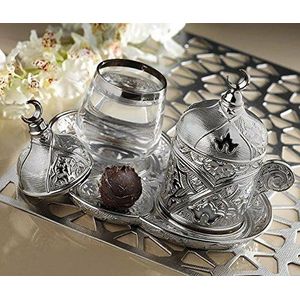 Premium Plated Koffie Set voor Turks, Arabisch, Grieks en Espresso Koffie