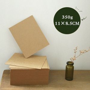 100Pcs 350G Kartonnen Blank Fotoalbums Scarpbook Kraft/Wit Papier Handgeschilderde Diy Graffiti Wenskaarten bericht Kaart Album