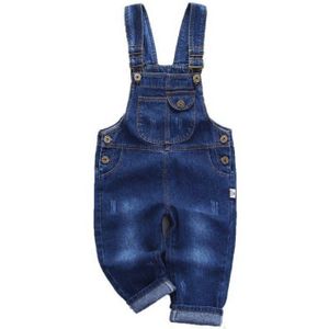 Mode Meisjes Jongens Denim Overalls Kinderen Algehele Jeans Voor Lente & Herfst Baby Jumpsuit 1-6 Jaar oude Kinderen