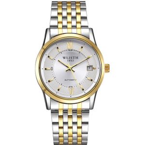 Top Luxe Gouden Heren Horloges Luxe Casual Wlisth Lederen Mannen Kijken Mechanische Automatische Horloge Relogio Masculino