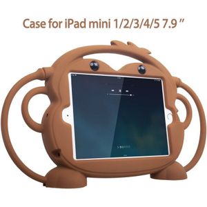 Kid Veiligheid Tablet Case Voor Ipad Mini 1 2 3 4 5 Kid Vriendelijke Carry Shockproof 7.9in Wasbare Stand Siliconen case Voor Ipad 2 3 4