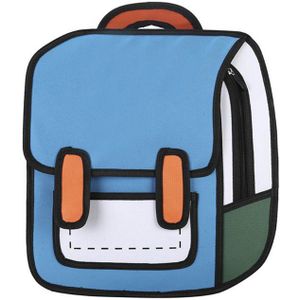 Oxford Doek Creatieve Vrouwen 2D Tekening Rugzak Cartoon Schooltas Tiener Meisjes Dagrugzak