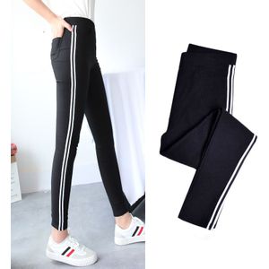 Vrouwen Leggings Hoge Elastische Zwarte twee Legging Lente Afslanken Vrouwen Leisure Jegging Broek Harajuku Sporting