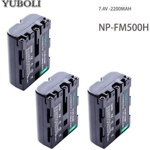 3x Digitale Camera Batterij NP-FM500H Np FM500H Npfm500h Batteria + Lader Voor Sony A200 A700 A900 A300 A550 A700K Dslr SLT-A57