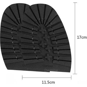 Demine Dikke Rubber Buitenzolen Binnenzool Anti-Slip Business Schoenen Laarzen Plakken Bodem Voor Mannen En Vrouwen Van Toepassing Diy Vervanging zool