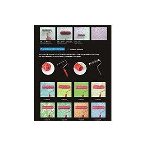 Decoratieve Verf Roller Patroon Reliëf Textuur Schilderen Hulpmiddelen Voor Muur Airless Pintura Machine Huishoudelijke Borstel Rubber 324T