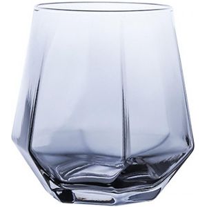 Creatieve Geometrische Whiskey Glas Diamant Kristal Glas Goud Frame Transparante Koffie Melk Thee Cup Bar Paar Glazen Cup