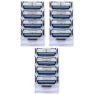 12 Stuks Mannen Veiligheid Scheermesjes Gezichtsverzorging Scheren Blades Handleiding Scheren Cassette Voor Baard Scheerapparaat Trimmer Blades