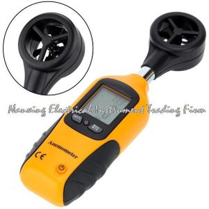 HT81 Anemometer Digitale Anemometer Windsnelheid Luchtstroom Meter Lcd Display Velocity Temperatuur Meten Tacometro