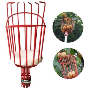 Outdoor Aluminium Diepe Mand Tuingereedschap Fruitplukker Hoofd Metalen Fruit Picking Gereedschap Vruchten Catcher Oogst Picking