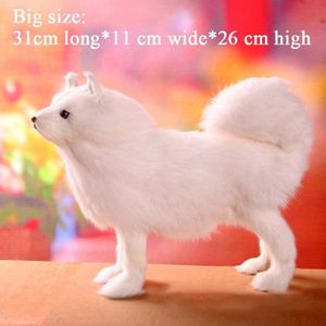 Hars Ornamenten Ambachten Hond Simulatie Dier Samoye Grote Middelgrote en Kleine Simulatie Hond Speelgoed Modellen