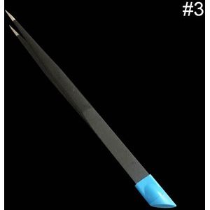1Pcs 2 Heads Band Siliconen Rechte Elleboog Pincet Voor 3D Sticker Rhinestone Water Sticker Enten Wimper Nail Tool