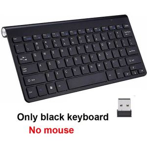 Cliry 2.4G Draadloze Toetsenbord en Muis Mini Multimedia Toetsenbord Muis Combo Set Voor Notebook Laptop Mac Desktop PC TV kantoor