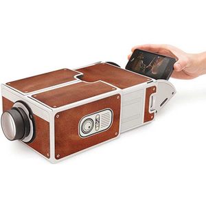 Mini Smart Phone Projector Cinema Draagbare Thuisgebruik Diy Kartonnen Projector Familie Entertainment Projectieve Apparaat
