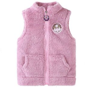 Lente En Herfst Meisje Vest Kinderen Stand-Up Kraag Vest Jas Baby Warm Vest 206 01