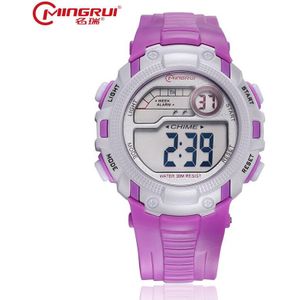 Mingrui Digitale Horloge Kinderen Waterdichte Siliconen Sport Horloges Studenten Kids Lichtgevende Led Horloges Alarm Uur