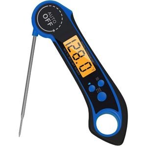 Instant Lezen Voedsel Thermometer Waterdichte Digitale Vlees Thermometer Opvouwbare Sonde Voor Koken, Bbq, En Grill