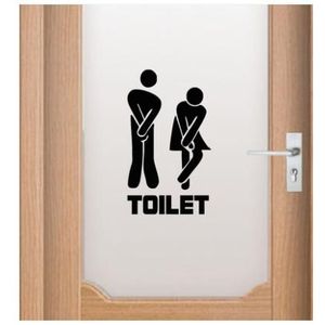 Toiletten Voor Mannen En Vrouwen Wc Teken Stickers Tegel Muursticker Glas Stickers Porte Naklejki Wc