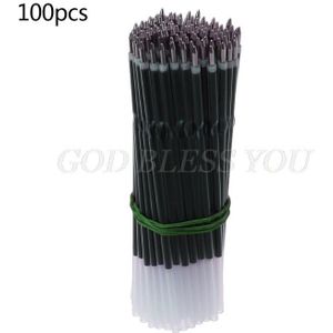 100Pcs 0.7Mm Balpen Vulling Blauw Rode Pen Refill Stationery School Office Supply