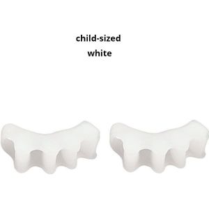1 Paar Silicone Gel Voet Vingers Vijf Gat Teen Separator Duim Valgus Beschermer Bunion Regelaar Hallux Valgus Guard Voetverzorging