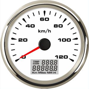 Stijl 0-120 Km/h Auto Gps Speed Mileometer Meters Modificatie 316L Bezel Gps Snelheidsmeters 85Mm Snelheid Indicatoren met Antenne