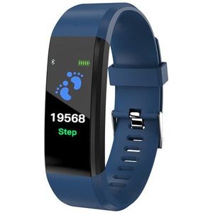 Klok 115 Plus Armband Hartslag Bloeddrukmeter Slimme Horloge Mannen Fitness Tracker Smartband Polsbandje Voor Jongen Meisje Kinderen