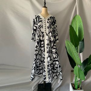 Etnische Lange Jurk Moslim Party Vrouwen Lint V-hals Lange Mouwen Hijab Jurk Losse Plus Size Marokkaanse Arabisch Kleding Kaftan gewaad