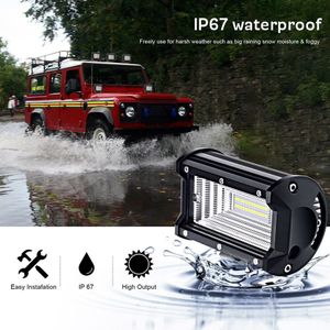 2 Pack Led Light Bar 5-Inch 240-Watt Rijden Fog Off Road Lichten Waterdichte Spot Flood Combo beam Led Cubes Verlichting