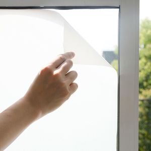 Venster Film Non Lijm Frosted Home Office Film Privacy Window Sticker Statische Cling Vinyl Glas Film voor Badkamer Vergaderzaal