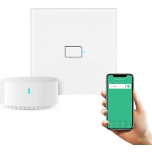 Broadlink TC3-EU Glazen Paneel Smart Lichtschakelaar Voor Alexa En Google Thuis Voice Controle