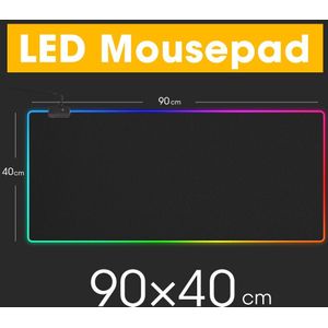 Led Light Gaming Muismat Rgb Super Zacht Grote Toetsenbord Cover Non-Slip Rubberen Basis Computer Tapijt Bureau Mat pc Game Muismat
