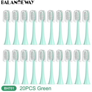BH701 12-20st Zachte Borstelharen Vervanging Elektrische Sonische Opzetborstels Gezondheid Volwassen Kinderen Gevoelige Tandvleesverzorging Ultrasone Reiniging Tanden Opzetborstels Tandenborstelmondstuk