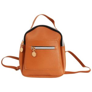 Zomer Vrouwen Rugzak Mini Kleine Solid Rits Zoete Casual Mode Rugzak Schooltas