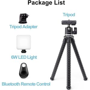 Telesin Reizen Flexibele Octopus Voor Smartphone Dslr Slr Vlog Statief Voor Gopro Camera Iphone Huawei Draagbare 2 In 1 Statief