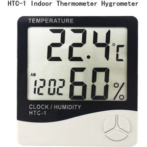 Didihou Lcd Digitale Temperatuur Vochtigheid Meter Thuis Indoor Outdoor Hygrometer Thermometer Weerstation Met Klok