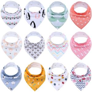 Baby Bandana Kwijlen Slabbetjes Voor Jongens En Meisjes, Super Zachte Unisex 12 Pack Absorberende Katoen Biologisch Bib Set, baby Shower Sets