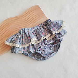 Milancel 2022 Zomer Kids Shorts Ruffle Bloomer Bloemen Meisjes Gelaagde Bloeiers Kids Outfit