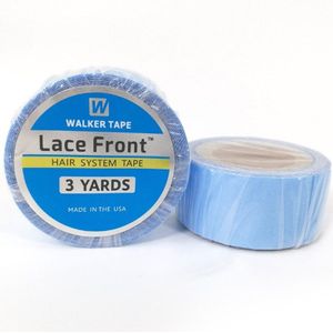 10 Rolls 3 Yards Blue Lace Front Ondersteuning Tape Voor Toupet Pruiken Haarverlenging