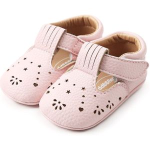 Leuke Pasgeboren Baby Meisjes Schoenen Baby Babyschoenen Prinses Hollow Star-Vormige Wieg Platte Schoenen