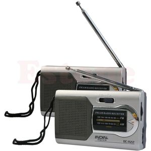 Universele Slanke AM/FM Mini Radio Wereld Ontvanger Stereo Speakers MP3 Muziekspeler