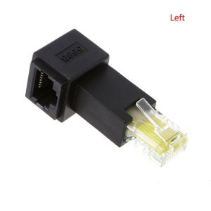 Multi-Hoek RJ45 Kat 5e Man-vrouw Lan Ethernet Netwerk Extension Adapter
