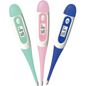 Baby Digitale Elektronische Thermometer Zachte Hoofd Orale Onderarm Rectale Thermografiek Meetinstrumenten Hoge Precisie Willekeurige Kleur