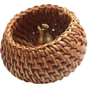 1 Set Rattan Woven Incense Holder Incense Holder Aroma Therapy Burner